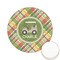 Golfer's Plaid Icing Circle - Small - Front