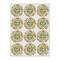 Golfer's Plaid Icing Circle - Small - Set of 12