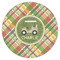 Golfer's Plaid Icing Circle - XSmall - Single