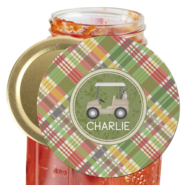 Custom Golfer's Plaid Jar Opener (Personalized)