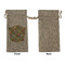 Golfer's Plaid Large Burlap Gift Bags - Front Approval