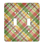 Golfer's Plaid Light Switch Cover (2 Toggle Plate)