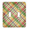 Golfer's Plaid Light Switch Cover (2 Toggle Plate)