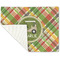 Golfer's Plaid Linen Placemat - Folded Corner (single side)