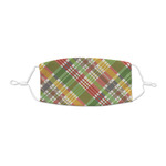 Golfer's Plaid Kid's Cloth Face Mask - XSmall