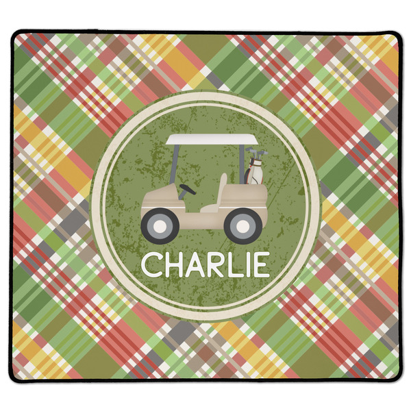 Custom Golfer's Plaid XL Gaming Mouse Pad - 18" x 16" (Personalized)