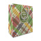 Golfer's Plaid Medium Gift Bag - Front/Main