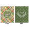 Golfer's Plaid Minky Blanket - 50"x60" - Double Sided - Front & Back