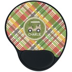 Golfer's Plaid Mouse Pad with Wrist Support