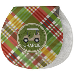 Golfer's Plaid Burp Pad - Velour w/ Name or Text