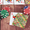 Golfer's Plaid On Table with Poker Chips