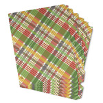 Golfer's Plaid Binder Tab Divider - Set of 6 (Personalized)