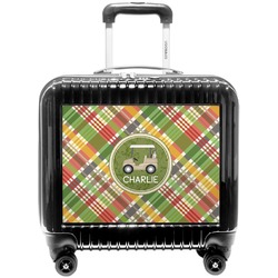 Golfer's Plaid Pilot / Flight Suitcase (Personalized)