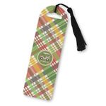 Golfer's Plaid Plastic Bookmark (Personalized)