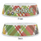 Golfer's Plaid Plastic Pet Bowls - Large - APPROVAL