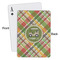 Golfer's Plaid Playing Cards - Approval