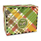 Golfer's Plaid Recipe Box - Full Color - Front/Main