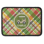 Golfer's Plaid Iron On Rectangle Patch w/ Name or Text