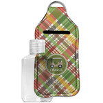 Golfer's Plaid Hand Sanitizer & Keychain Holder - Large (Personalized)