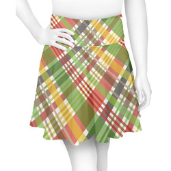 Golfer's Plaid Skater Skirt - Medium