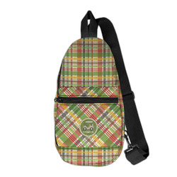 Golfer's Plaid Sling Bag (Personalized)