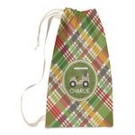 Golfer's Plaid Laundry Bags - Small (Personalized)