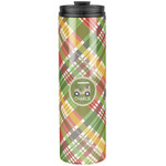 Golfer's Plaid Stainless Steel Skinny Tumbler - 20 oz (Personalized)