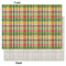 Golfer's Plaid Tissue Paper - Heavyweight - Large - Front & Back