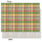 Golfer's Plaid Tissue Paper - Lightweight - Medium - Front & Back