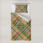 Golfer's Plaid Toddler Bedding w/ Name or Text