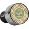 Golfer's Plaid USB Car Charger - Close Up