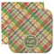 Golfer's Plaid Facecloth / Wash Cloth (Personalized)