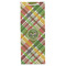 Golfer's Plaid Wine Gift Bag - Matte - Front