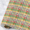 Golfer's Plaid Wrapping Paper Roll - Matte - Large - Main