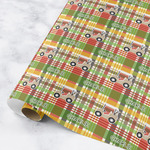 Golfer's Plaid Wrapping Paper Roll - Small (Personalized)