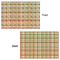 Golfer's Plaid Wrapping Paper Sheet - Double Sided - Front & Back