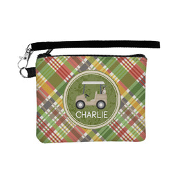 Golfer's Plaid Wristlet ID Case w/ Name or Text