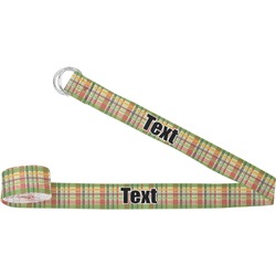 Golfer's Plaid Yoga Strap (Personalized)