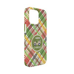 Golfer's Plaid iPhone Case - Plastic - iPhone 13 Mini (Personalized)