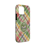 Golfer's Plaid iPhone Case - Rubber Lined - iPhone 13 Mini (Personalized)