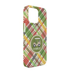 Golfer's Plaid iPhone Case - Plastic - iPhone 13 Pro (Personalized)