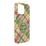 Golfer's Plaid iPhone Case - Plastic - iPhone 13 Pro Max (Personalized)