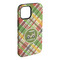 Golfer's Plaid iPhone 15 Plus Tough Case - Angle