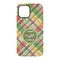 Golfer's Plaid iPhone 15 Tough Case - Back