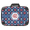 Knitted Argyle & Skulls 18" Laptop Briefcase - FRONT