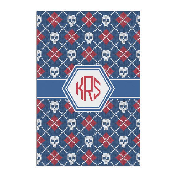 Custom Knitted Argyle & Skulls Posters - Matte - 20x30 (Personalized)