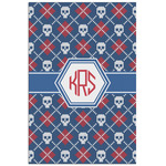 Knitted Argyle & Skulls Poster - Matte - 24x36 (Personalized)