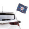 Knitted Argyle & Skulls Car Flag - Large - LIFESTYLE