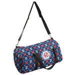 Knitted Argyle & Skulls Duffel Bag - Large (Personalized)