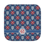 Knitted Argyle & Skulls Face Towel (Personalized)